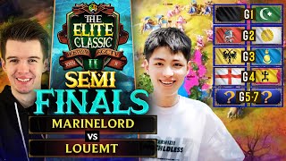 The $25,000 Elite Classic II - Main Event! Semi-Final - MarineLorD vs loueMT