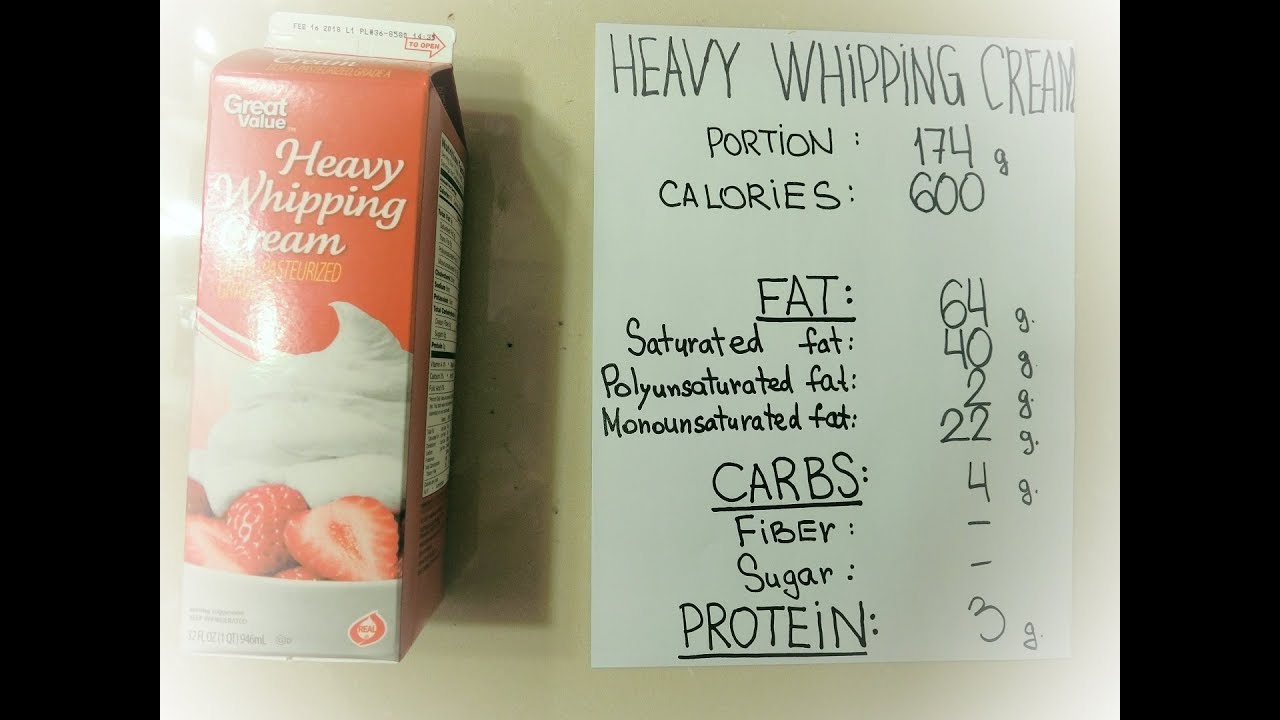 How Much Does Heavy Cream Weigh