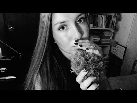 ASMR en blanco y negro | MOUTH SOUNDS cerquita del mic ❤️ (besitos, shhh, tico tico)