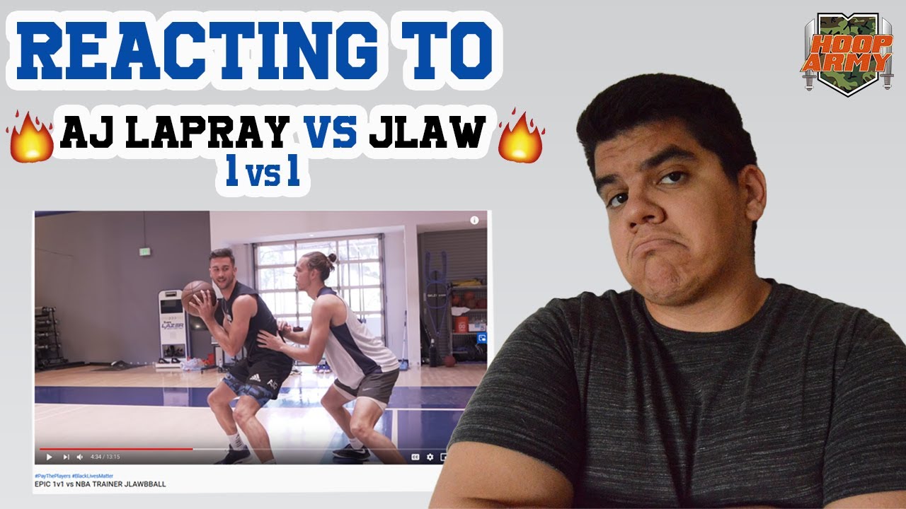 EPIC 1v1 AJ LAPRAY vs NBA TRAINER JLAWBBALL II REACTION - YouTube.