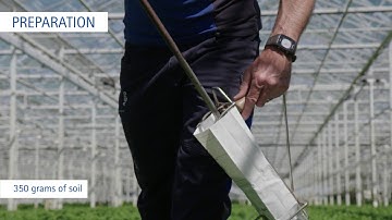 How to take a greenhouse soil sample?