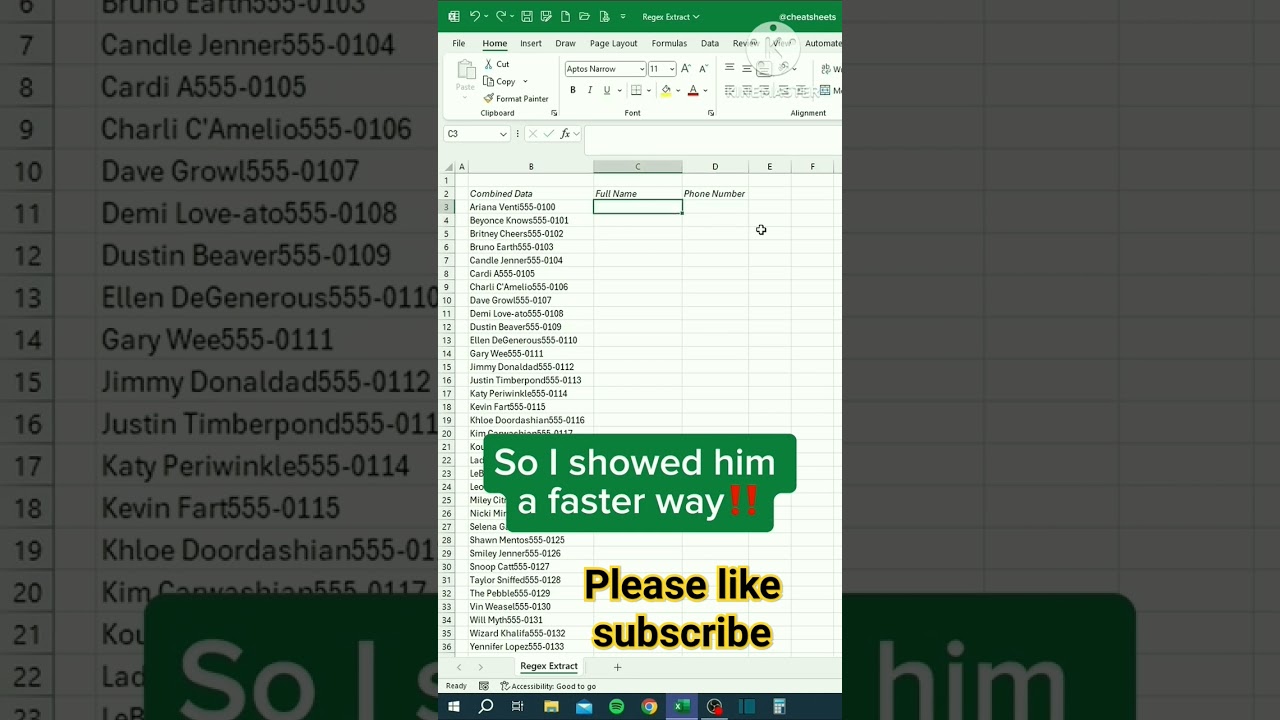 How to Use the New Regex Extract Function in Excel👍‼️❣️|| Excel Tutorial: New Regex Extract Feature