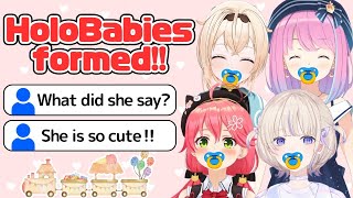 Holobabies Speak Baby Language That Even the Japanese Can’t Understand[Hololive/EngSub/JpSub]