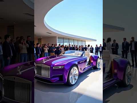 The FUTURE of Rolls-Royce | Stunning Purple Concept Car in Open-Air Showroom