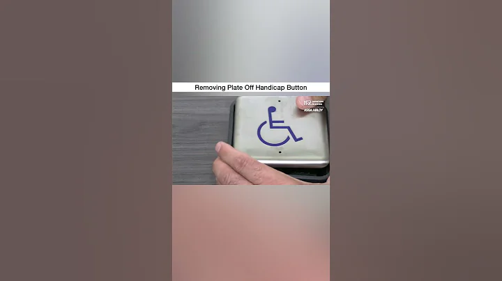 How To Open A Handicap Button #shorts #doors #hardware #repair #fixed #construction