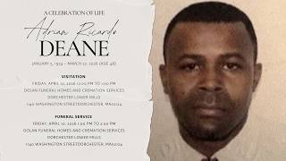 Celebration of the Life of Adrian Ricardo Deane (January 5, 1974 ~ March 27, 2026 - age 48)