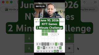 Back on my computer | NYT Games 2 Minute Challenge June 10, 2026