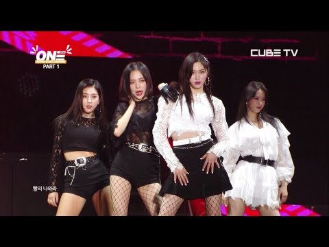 180707 Cube TV CLC - I Like It + Hobgoblin + Meow Meow + Black Dress @ 2018 United Cube Concert ONE