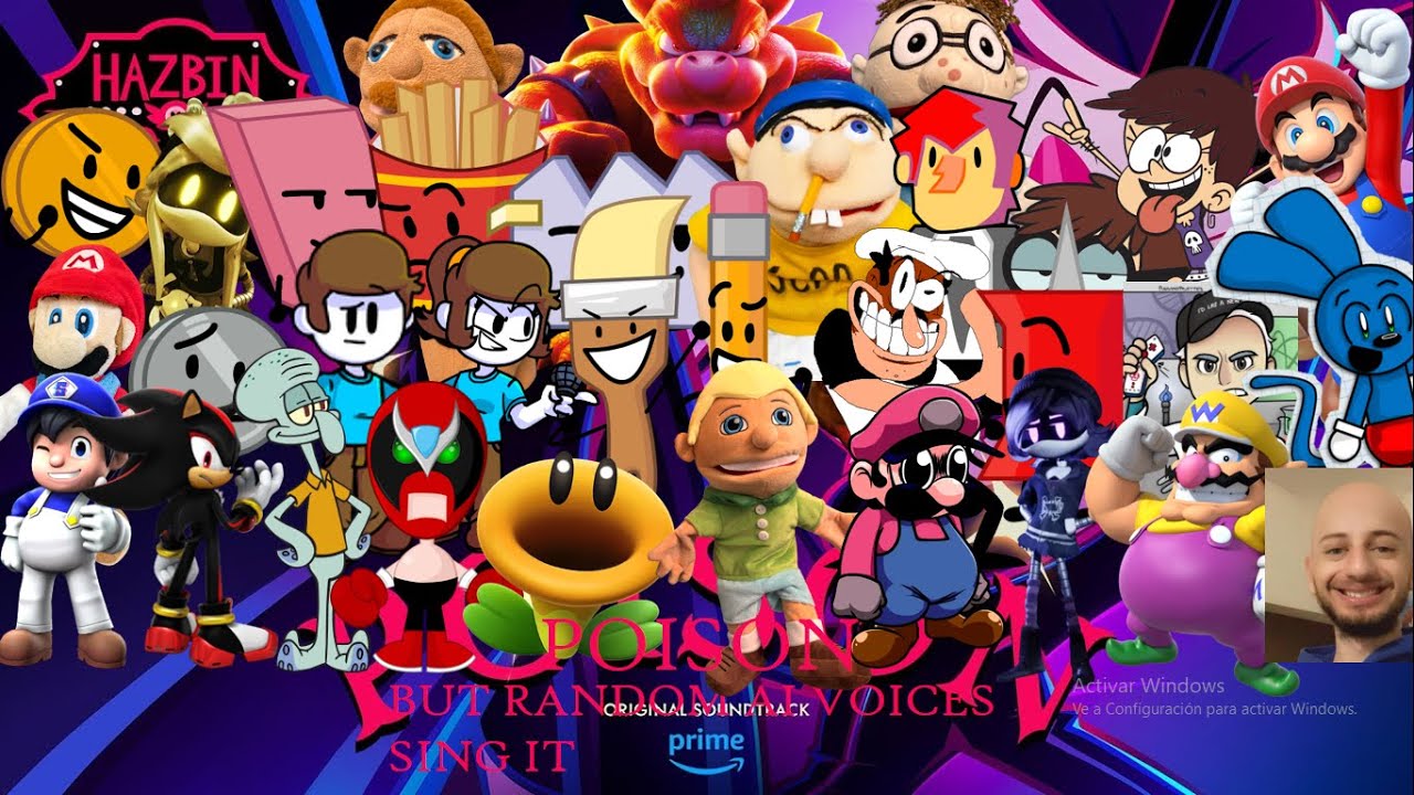 Poison (Hazbin Hotel) but random AI voices sing it