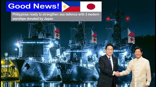 Good News! 3 Super Advanced Warships and 2 Helicopters Donated from Japan Arrive in the Philippines