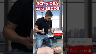 RCP solo con las manos y uso del DEA para LEGOS ✋🏻🤚🏻🫀#rcp #DEA #aha