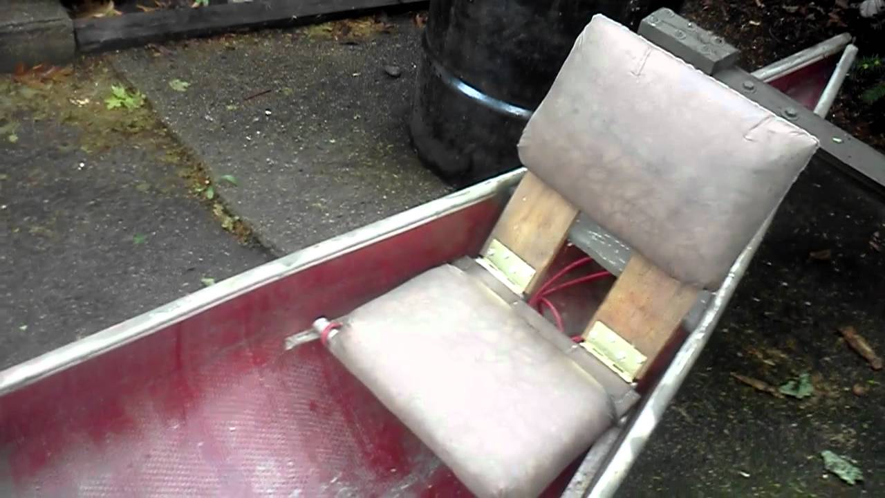how to fit canoe seats - youtube