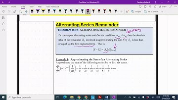 Calculus 10.10 Alternating Series Error Bound Example 1