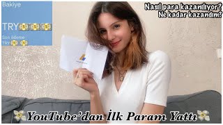 İlk  Youtube Param 🥺💸 3 ayda ne kadar kazandım? 💲 Vergi veriyor muyum?DERYA KARADENİZ