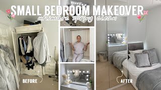 SMALL BEDROOM MAKEOVER | ULTIMATE SPRING CLEAN tips for space optimisation and organisation