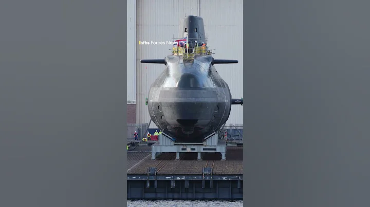 Royal Navy's hunter-killer submarine HMS Agamemnon enters water for first time