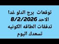 توقعات برج الدلو غدا الاحد 8 2 2026 تدفقات الطاقه الكونيه تسعدك اليوم 