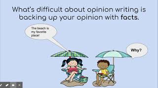 Opinion Writing Lesson 1 - Google Slides