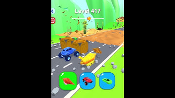 LEVEL 417 Shape shifting game very cool and gnarly hyper casual game.#shapeshifting #shorts #games