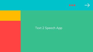 App Text 2 Speech using MIT APP INVENTOR