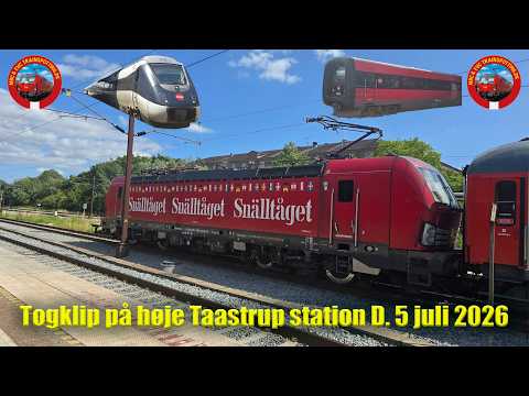 Togklip på høje Taastrup station D. 5 juli 2026