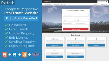 Complete Responsive Real-Estate Website Design Using HTML/CSS/JS/PHP PDO - Listing, Account, Message