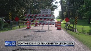 MDOT Bridge replacement in Leake Co