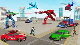 Police Truck Robot Game – Dino screenshot 4