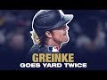 Pitchers Who Rake x 2! Greinke goes deep TWICE!