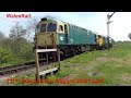 50021 50026 at the Swanage Diesel Gala (includes drag)10th May 2024
