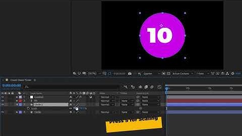 Create Count Down Timer Animation in After Effects
