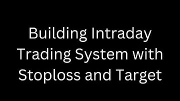 Building Intraday Trading System with Stoploss and Target - Amibroker AFL code