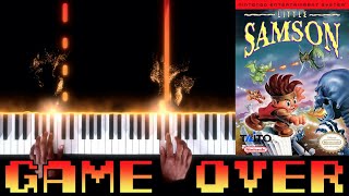 Little Samson (NES) - Game Over - Piano|Synthesia