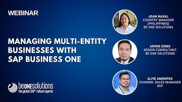 Webinar: Managing Multiple Entities with SAP Business One Video