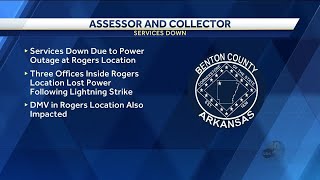 Benton County's assessor and collector services down due to lightning strike
