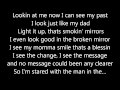 Mirror (Clean) Lyrics on screen-Lil Wayne ft Bruno Mars