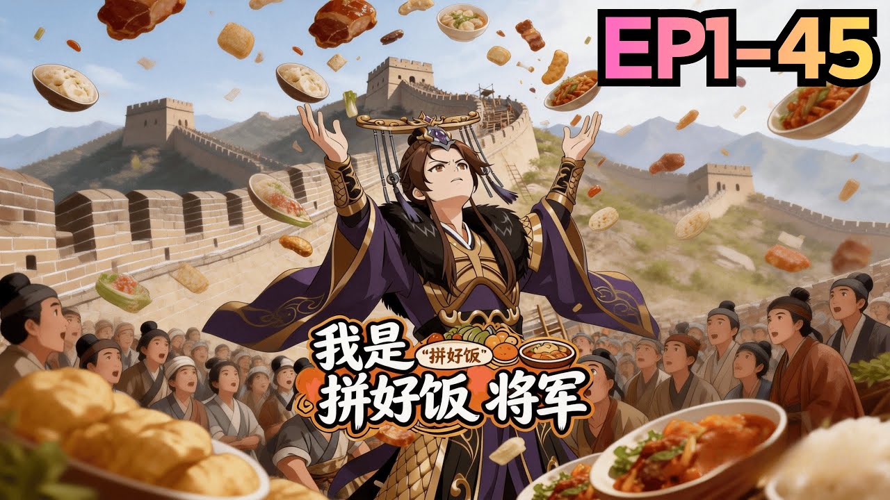 【EP1~45】📢新番上線丨穿越修長城，覺醒“無限拼好飯”系統。餵飽十萬民夫，收服流寇人心，用美食築起最堅實的邊塞防線。丨划水漫劇