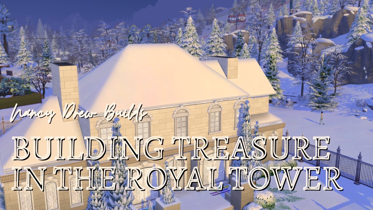 Building in the Sims 4 but it's Nancy Drew: Treasure in the Royal Tower!!