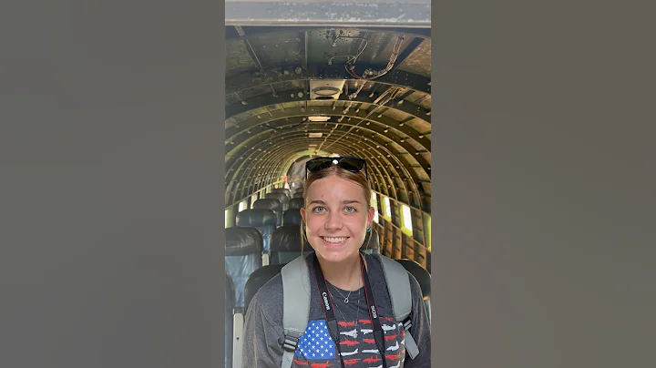 Inside a C-47 used on D-Day #ww2 #airplane #shorts