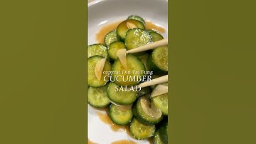 Copycat Din Tai Fung CUCUMBER SALAD - make yours at home - Gluten-Free & Vegan #shorts #easyrecipe