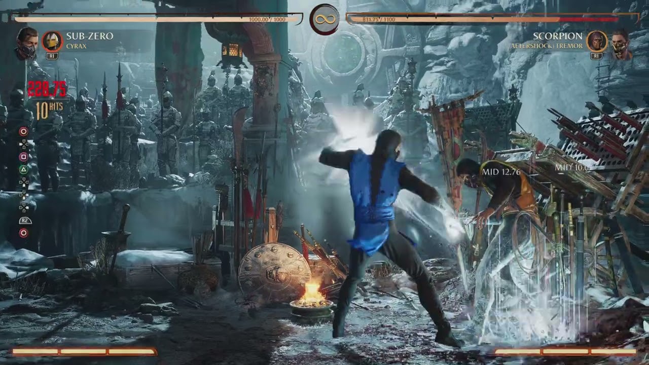 Landing 27 hits using 3 segments of the super meter