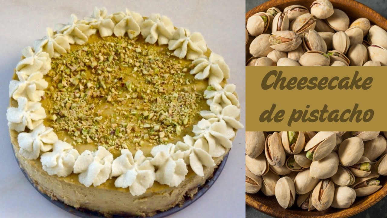Receta fácil de CHEESECAKE de PISTACHO