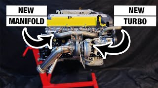 1JZ Turbo and Manifold unboxing and install (Tomei/Mamba/Future