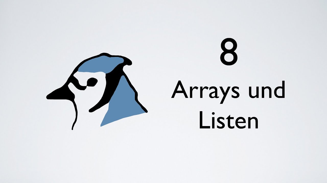 Einführung in Java mit BlueJ - Kapitel 8: Arrays und Listen - YouTube