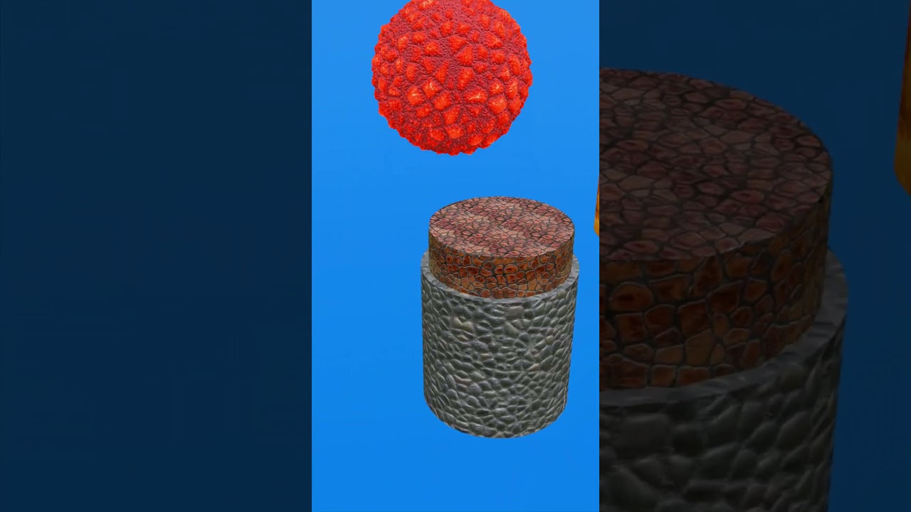 Red Moon Ping Pong Ball | 3d Animation Ping pong Game 