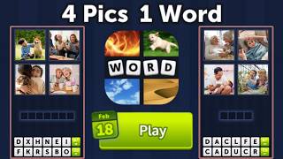 4 Pics 1 Word Daily Puzzle Answers February 18, 2026