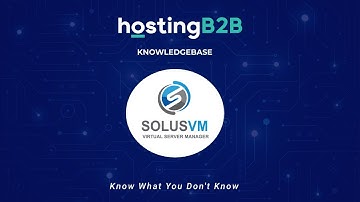 How to Reinstall OS Using SolusVM OS Reinstaller   HOSTING B2B