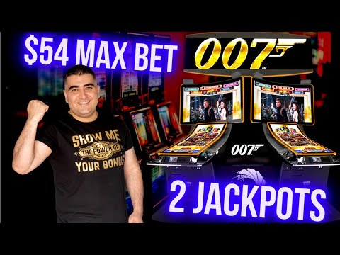 James Bond Slot Machine 2 HANDPAYJACKPOTS - Las Vegas Casinos Slots
