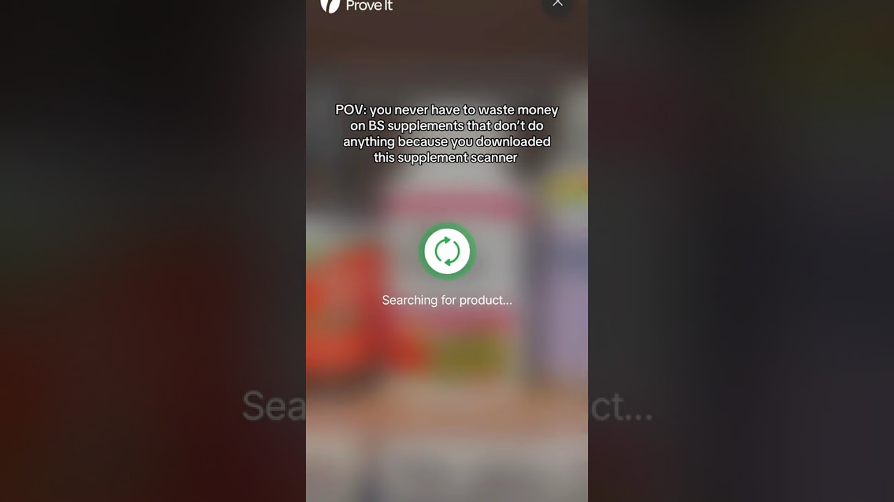 Always use the Prove It app to scan supplements before buying!! 