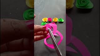 How to make a mini Rose flower 🌹🌹#crativity #paperrose #shotrs #youtube #viralvideo